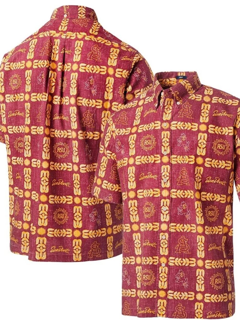 Arizona State Sun Devils Mens Shirt Size Medium Reyn Spooner Button Down